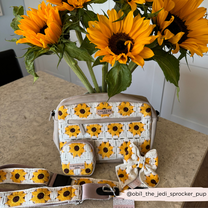 Large Sunflower Patch Dog Walking Bag Bundle - Sunflower Patch