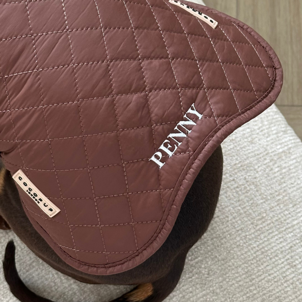 PERSONALISED Quilted Dog Coat - Pup Plaid