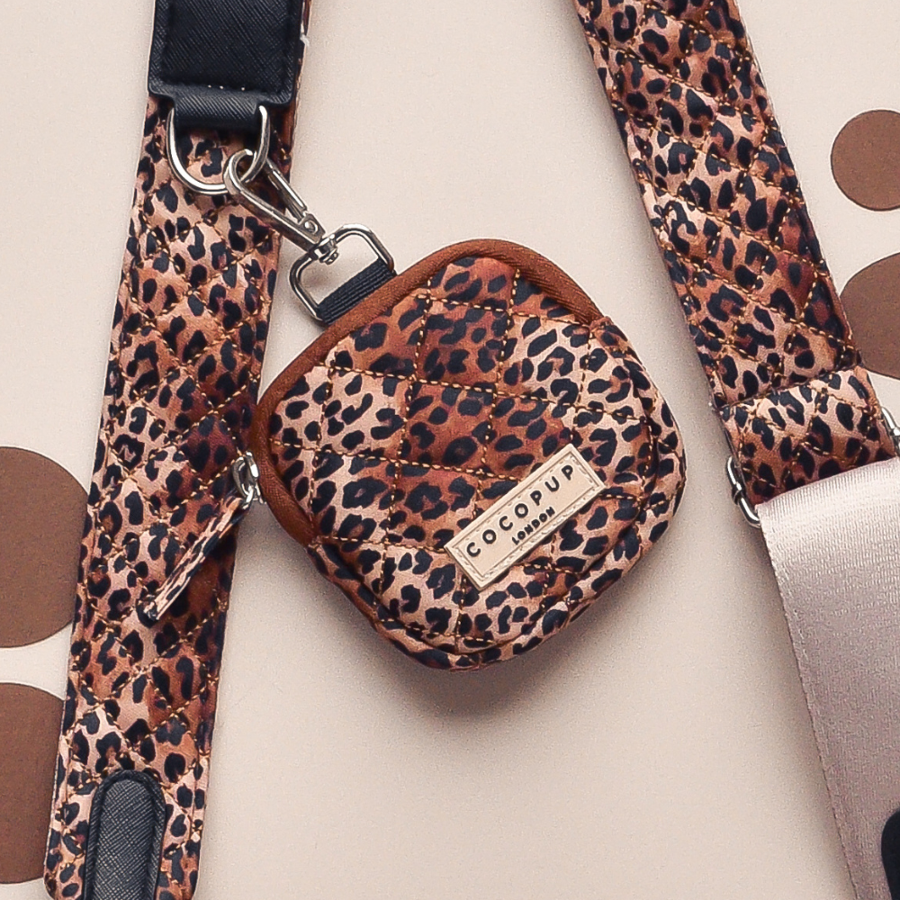 Bag Strap - Quilted Leopard Pup