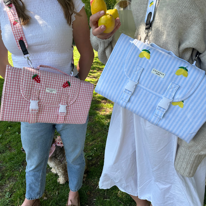 Travel Mat - Strawberry Picnic Pup