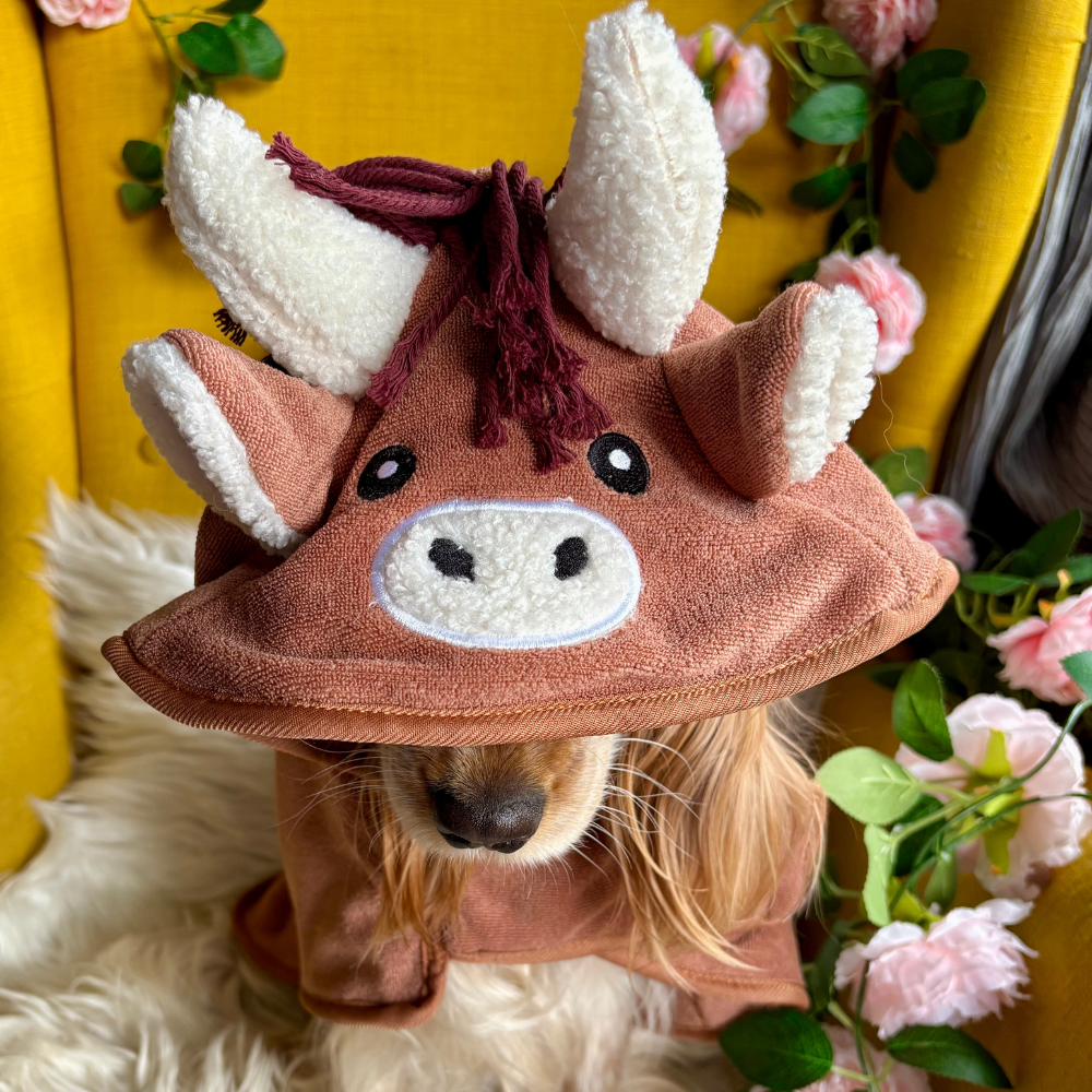 PERSONALISED Harold the Highland Cow Drying Robe