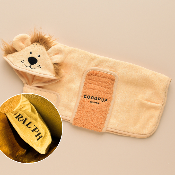 PERSONALISED Roary the Lion Drying Robe