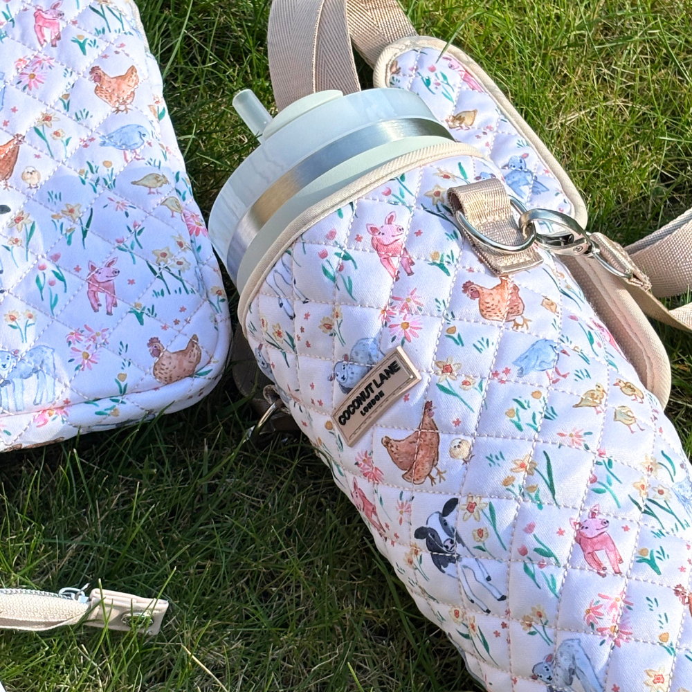 Tumbler Carry Case - Quilted Farmyard Friends