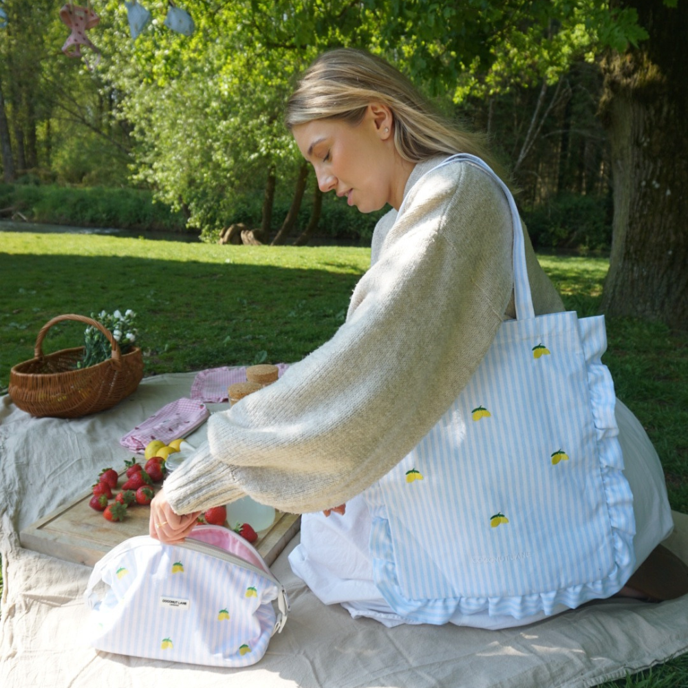 Tote Bag by Coconut Lane - Living La Vida Lemon