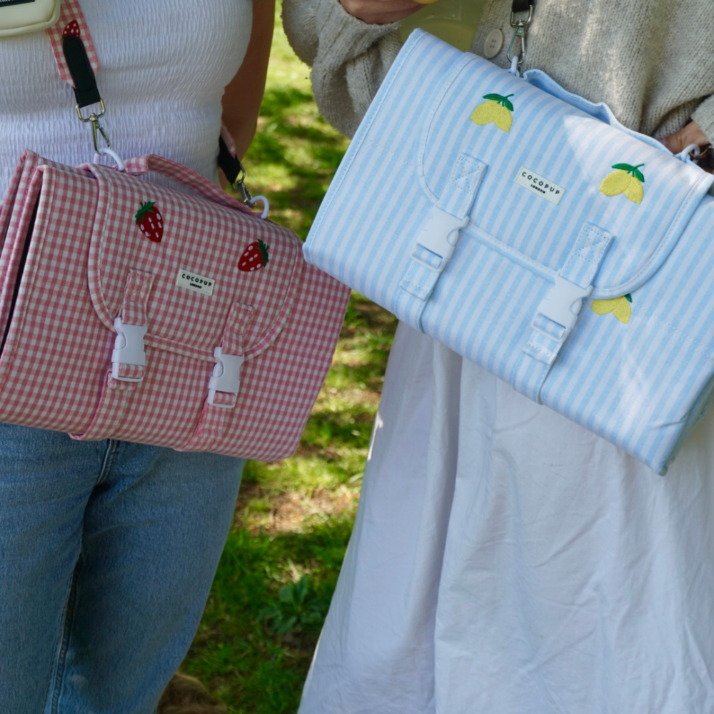 Travel Mat - Strawberry Picnic Pup