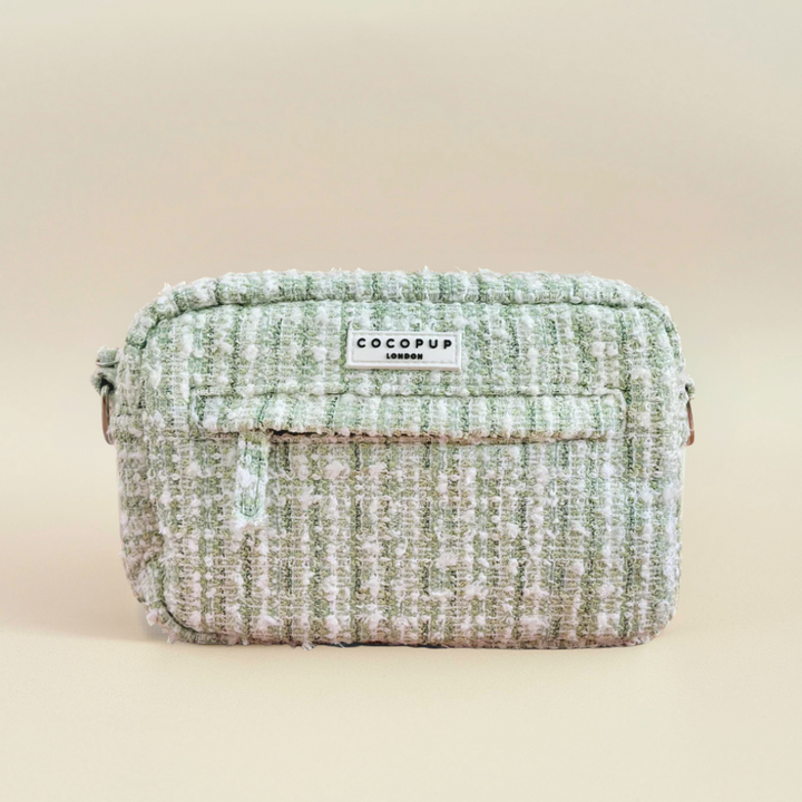 Dog Walking Bag - Matcha Textured Tweed