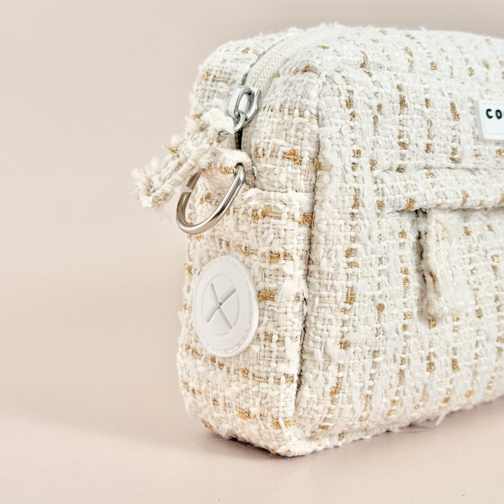 Dog Walking Bag - Vanilla Textured Tweed