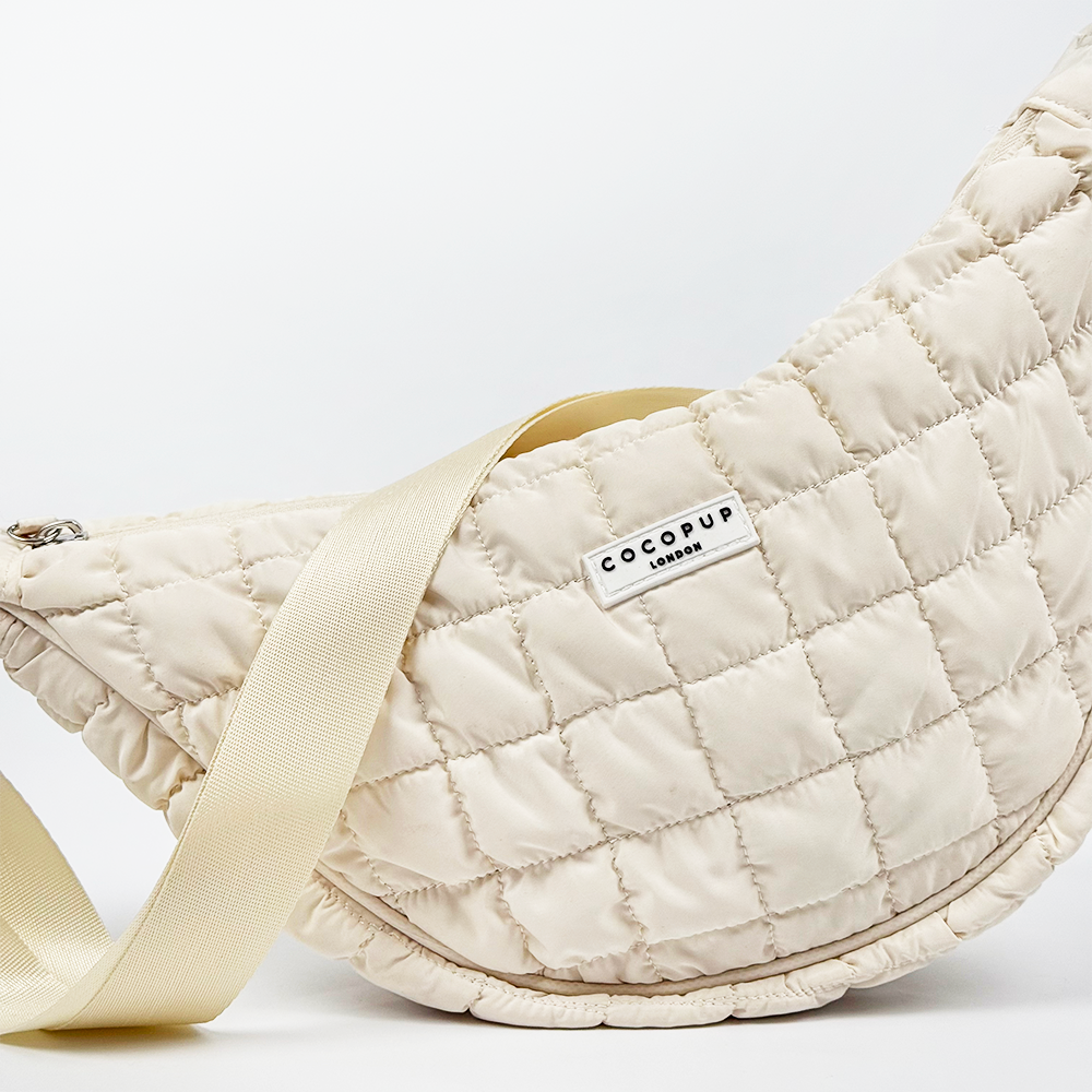 Crossbody Crescent Dog Walking Bag - Cloud