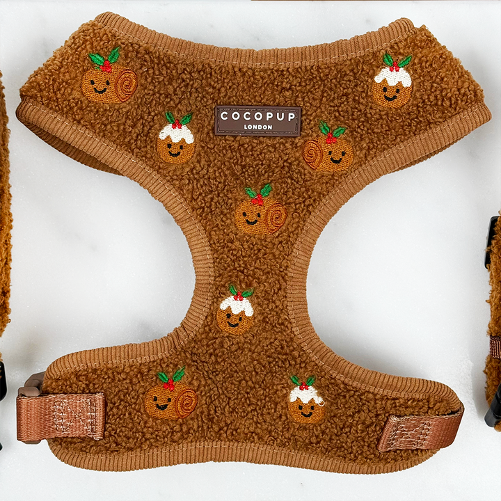 Festive Pudding Pup Adjustable Neck HARNESS