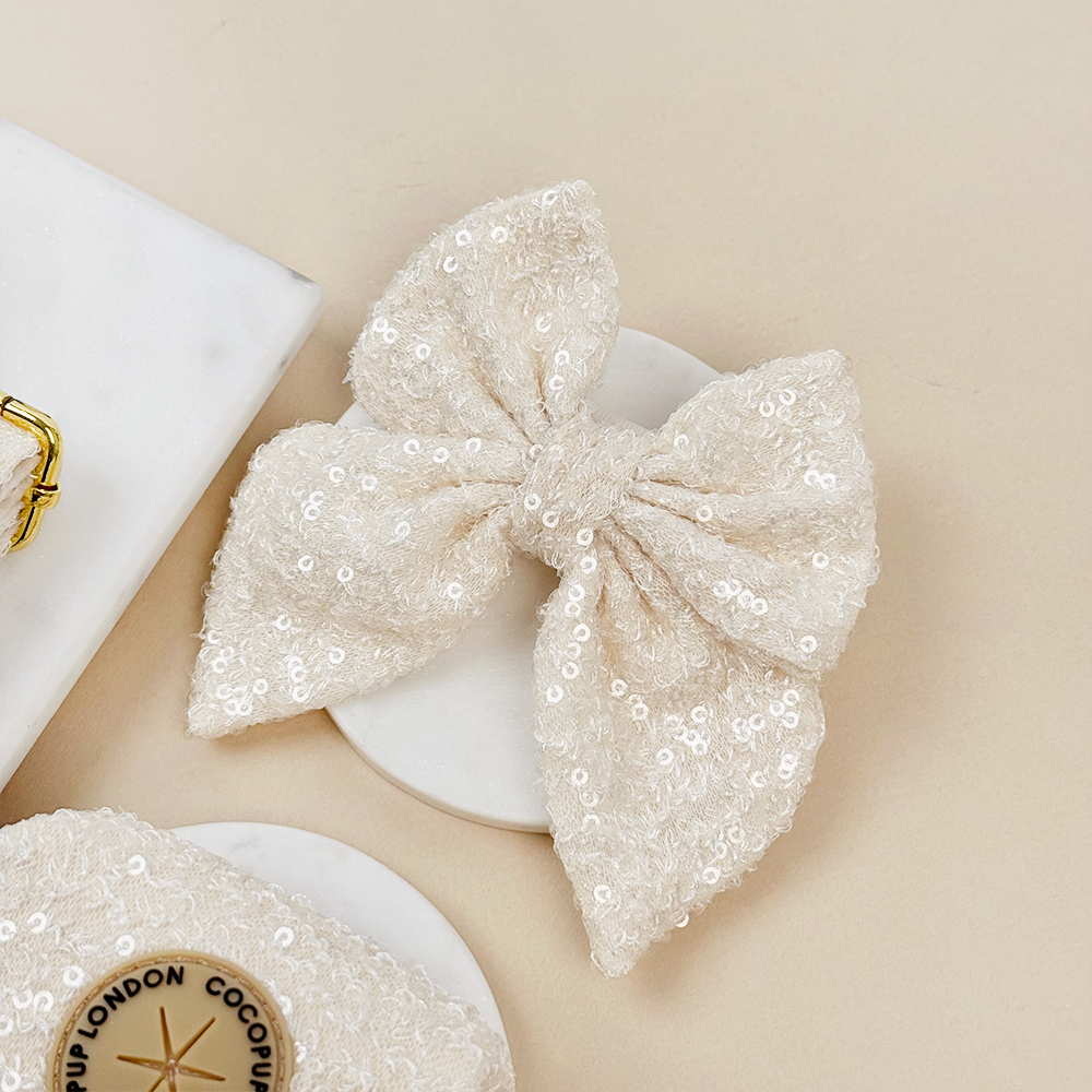 Sparkle Season Gold Sailor Bow Tie