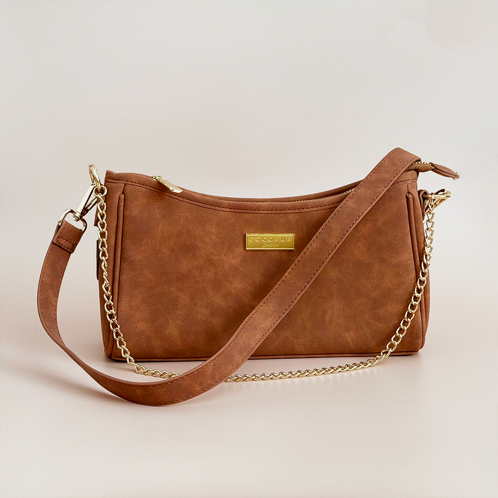 Dog Walking Bag - Tan Suedette