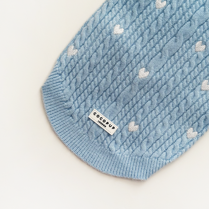 Jumper - Cable Knit Blue Heartstrings