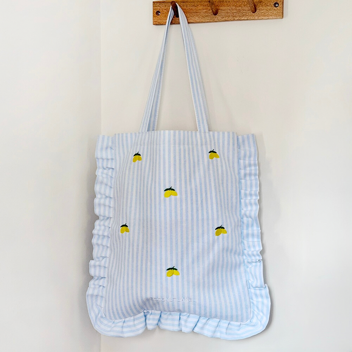 Tote Bag by Coconut Lane - Living La Vida Lemon
