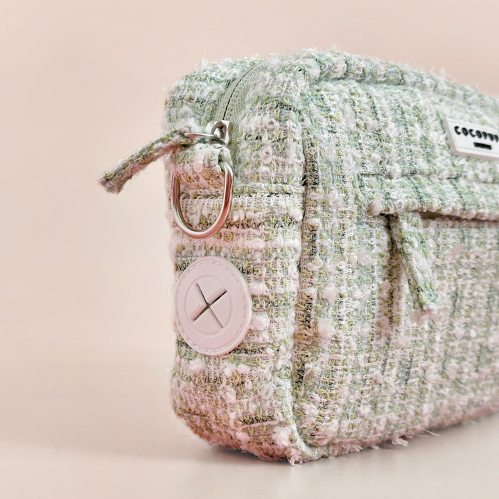 Dog Walking Bag - Matcha Textured Tweed