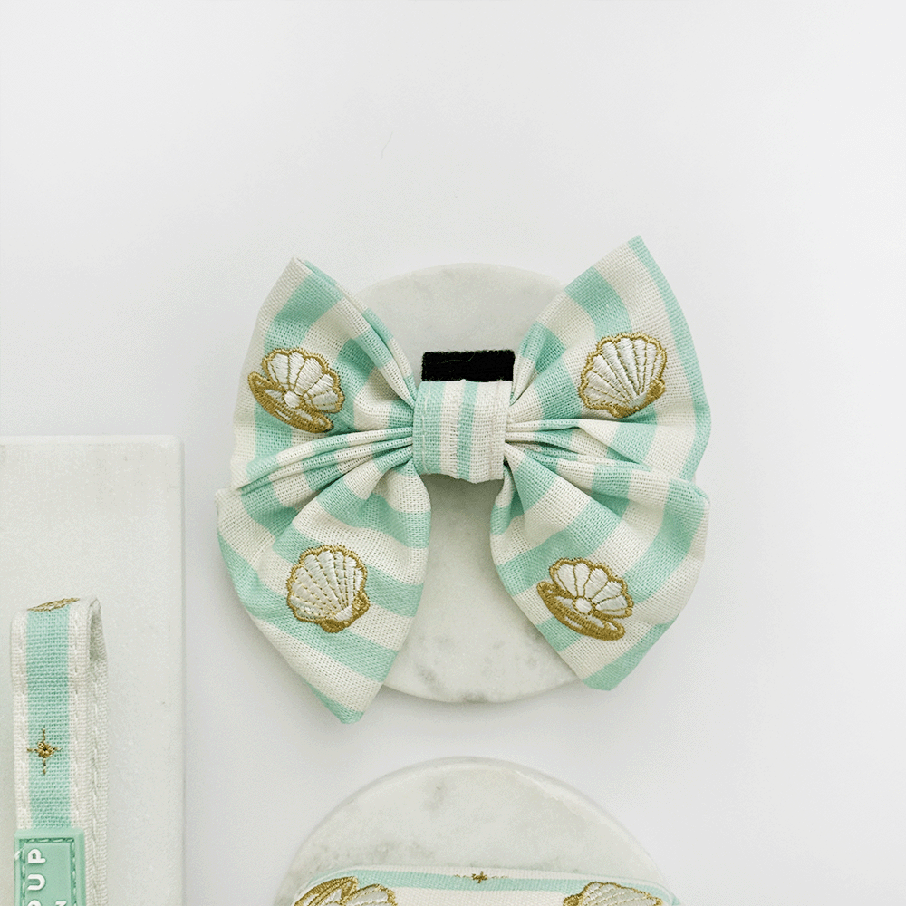 Mermaid Pearl Pup Sailor Bow Tie