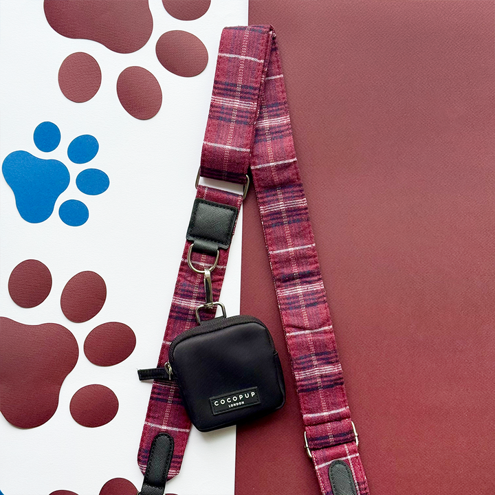 Dog Walking Black Bag Bundle - Mulberry Plaid