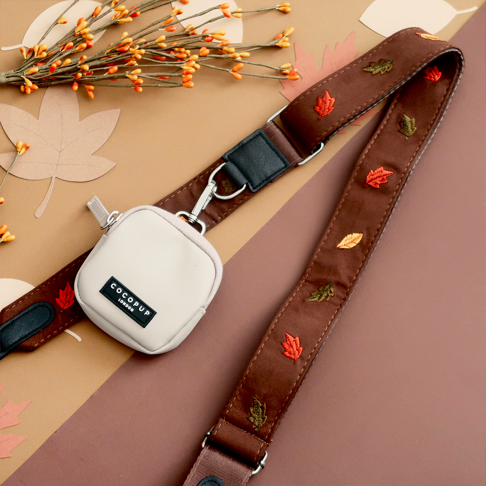 Dog Walking Caramel Latte Bag Bundle - Pawtumn leaves