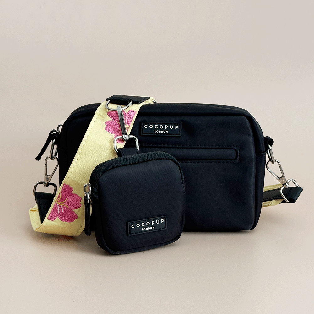 Dog Walking Bag Bundle - Pink Hibiscus
