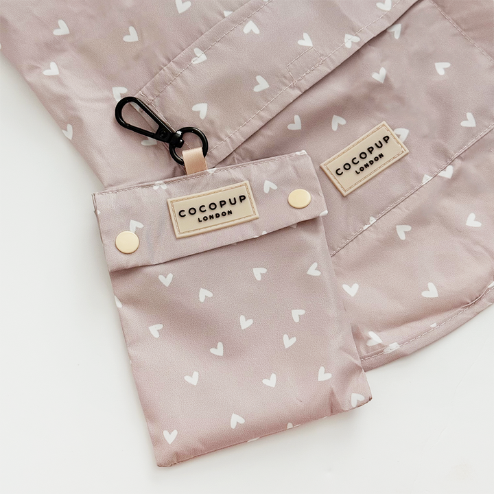 Dog Raincoat - Chai Hearts