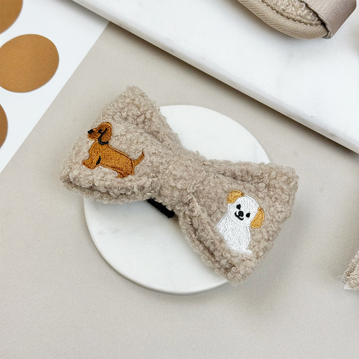 Ralph & Friends Mocha Teddy Bow Tie