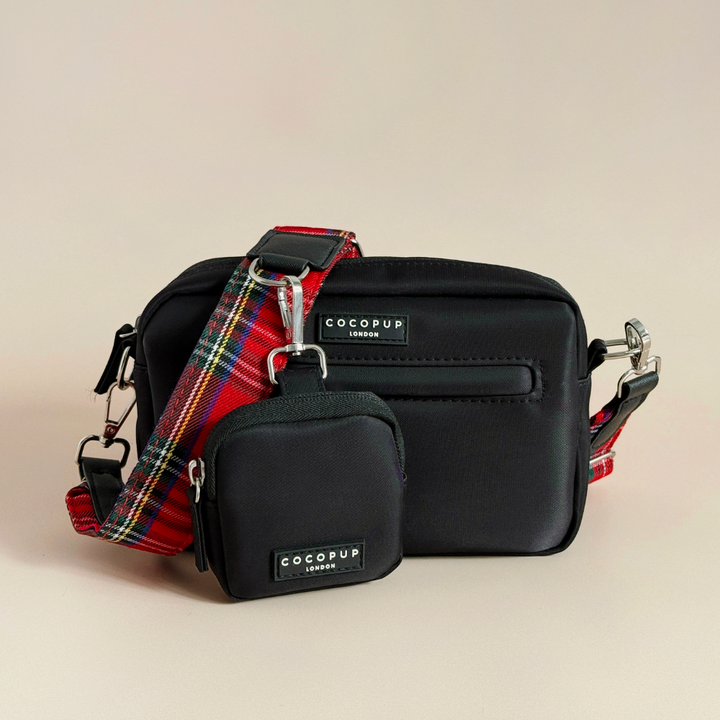 Dog Walking Black Bag Bundle - Tartan
