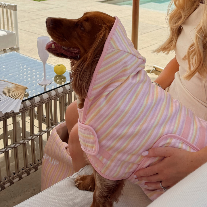 Pastel Stripes Drying Robe