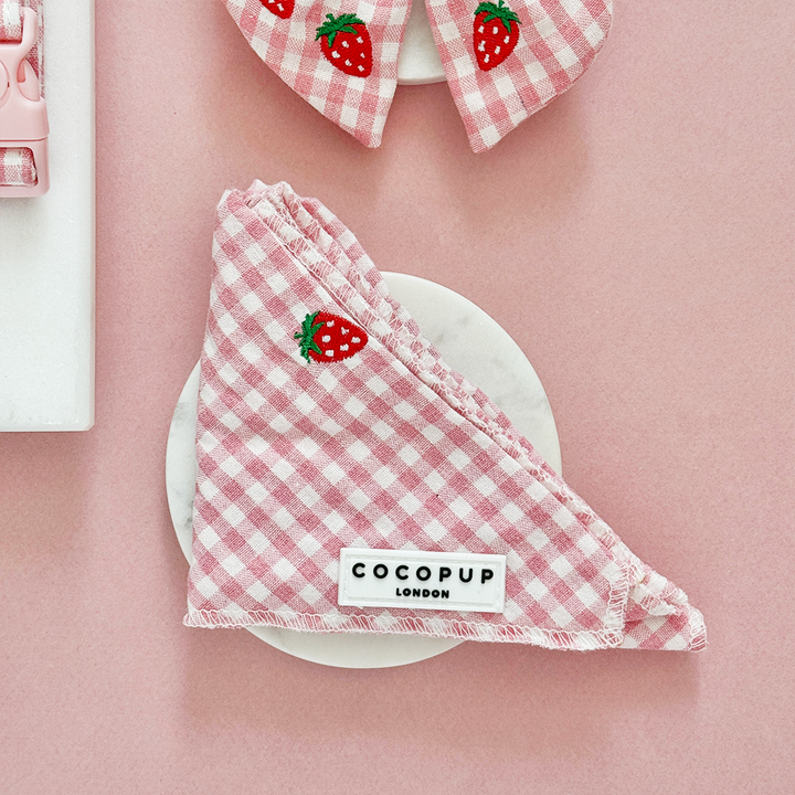 Strawberry Picnic Pup Bandana