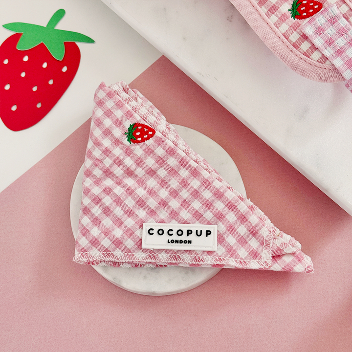 Strawberry Picnic Pup Bandana