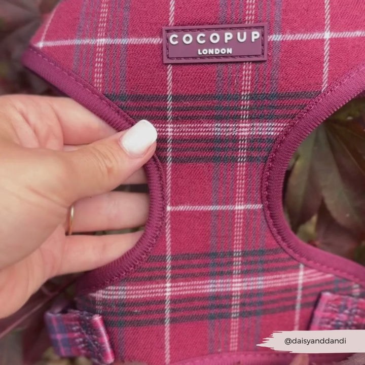 Mulberry Plaid Adjustable Neck HARNESS