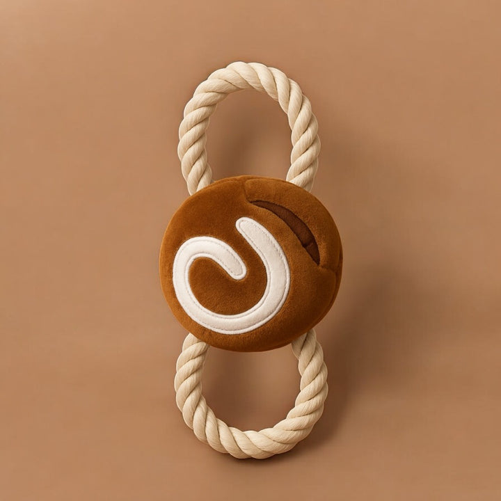 Cinnamon Bun Dog Toy