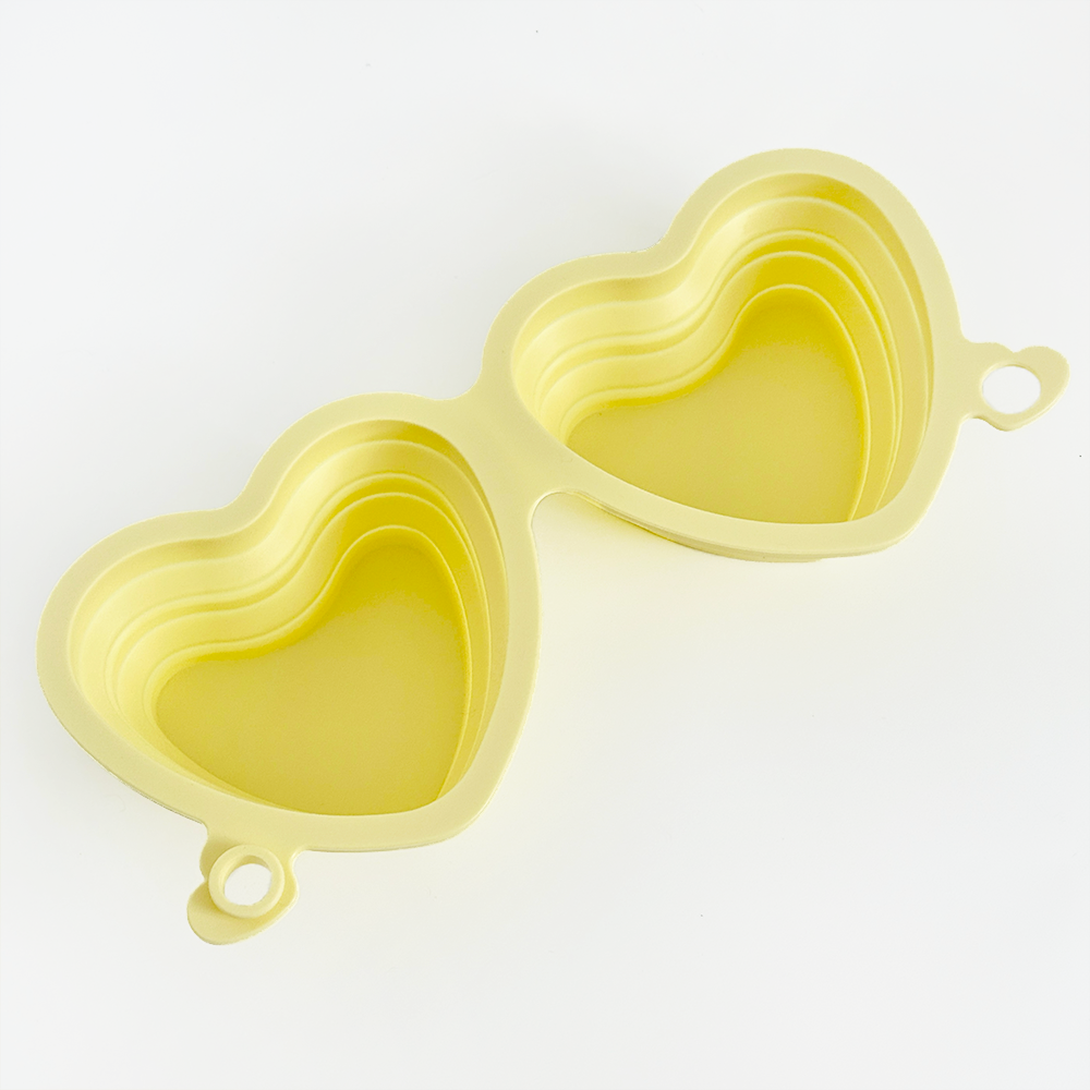 Heart Collapsible Bowl - Butter Yellow
