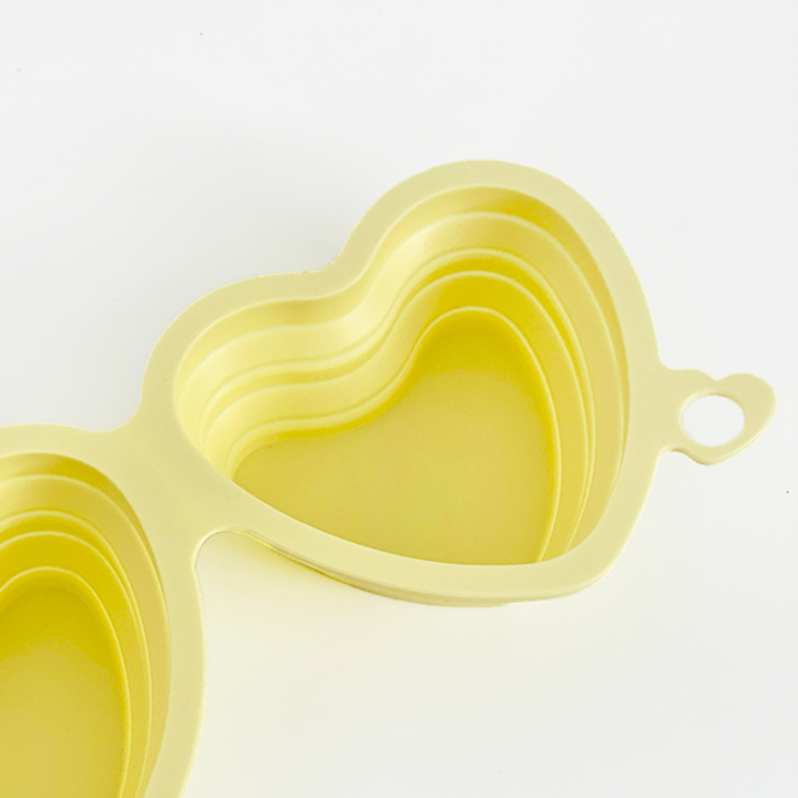 Heart Collapsible Bowl - Butter Yellow