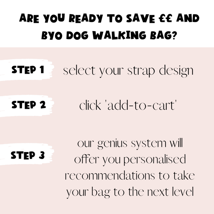 Build Your Own Dog Walking Bag - Oyster White Bag